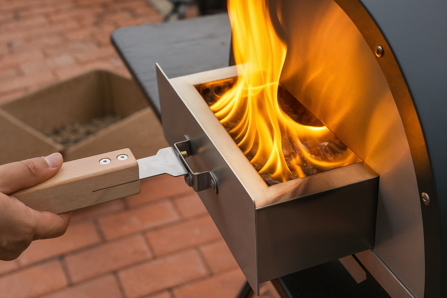 Four à pizza portable Bois et Gaz – Utilisation en jardin et camping